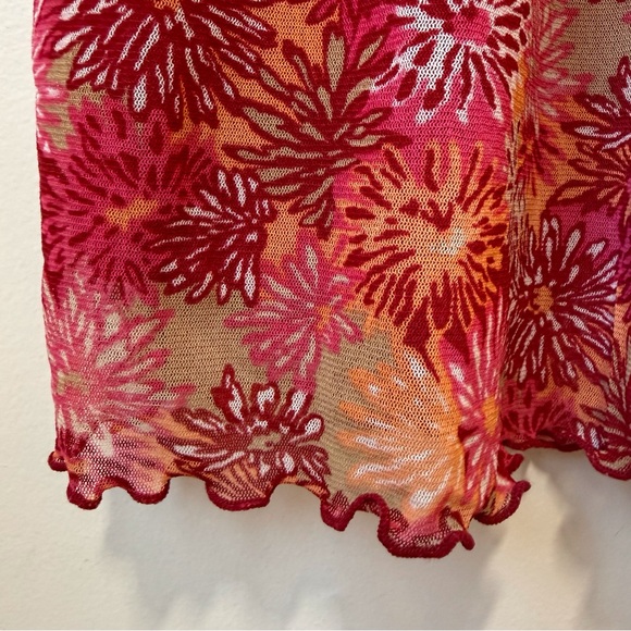 Mexx Y2K dress crossover ruffle babydoll style spaghetti straps adjustable lined - Picture 4 of 8